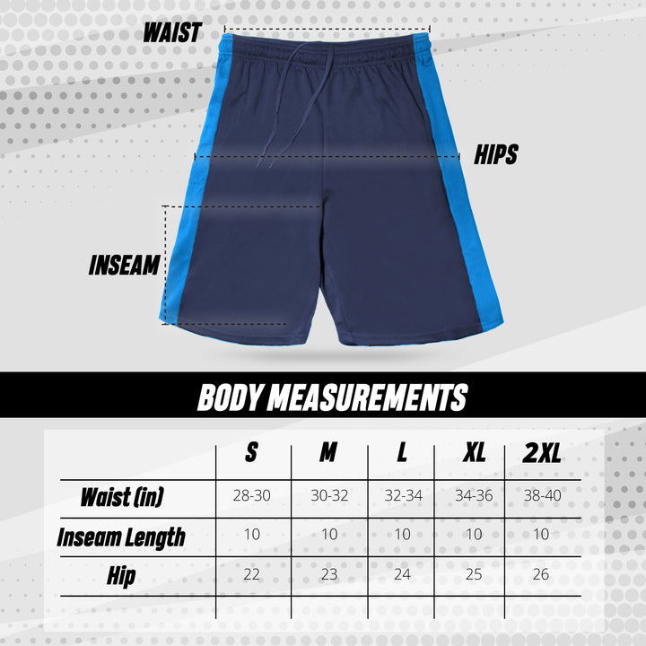 [5 Pack] Men’s Dry-Fit Active Athletic Shorts Basketball Running Workout Training Gym