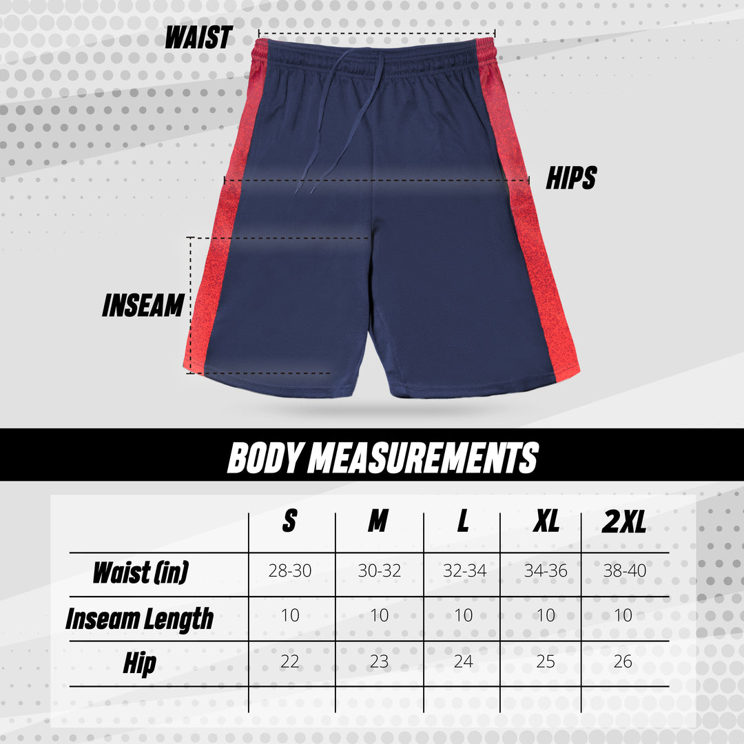 [5 Pack] Men’s Dry-Fit Active Athletic Shorts Basketball Running Workout Training Gym