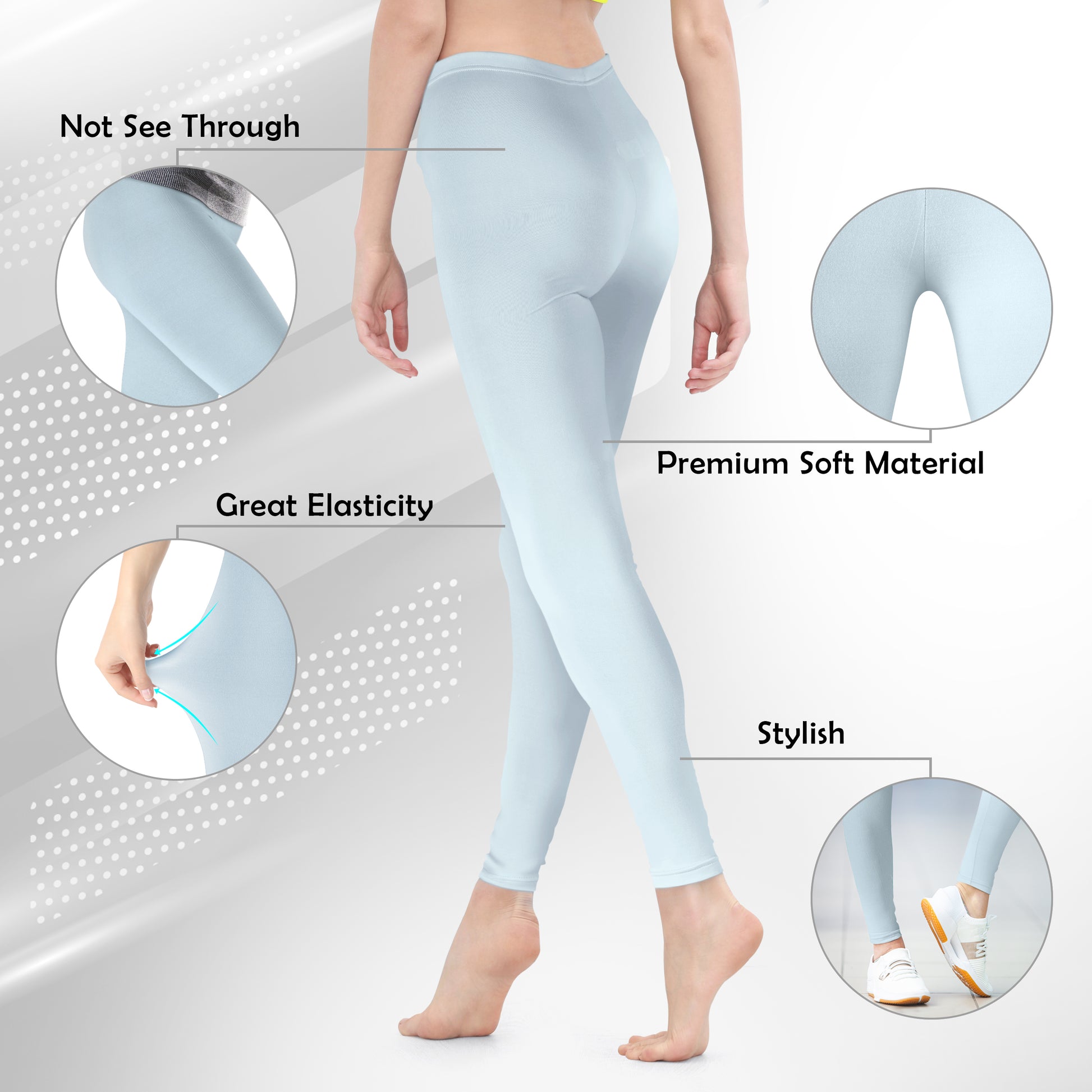 MYO2 Tye-Dye Print Fabric Stretchable Sportswear Leggings for Women Get  Extra Breathable, Double Brushed, Interlock Weaved Premium Leggings