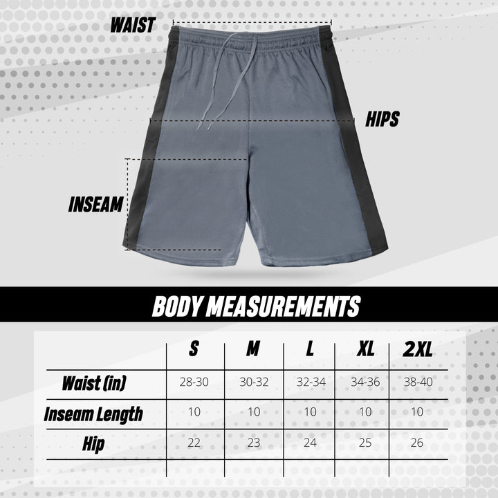 [5 Pack] Men’s Dry-Fit Active Athletic Shorts Basketball Running Workout Training Gym