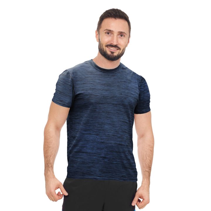 [5 Pack] Mens Dry-Fit Active Athletic Crew Neck T Shirts Running Workout Gym Tee Top